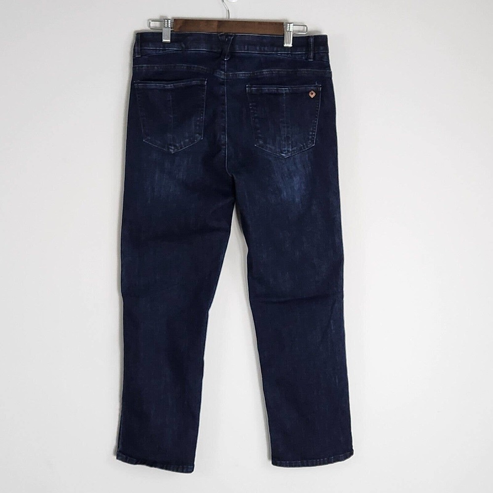 Democracy Absolution Jeans Dark Wash Distressed Stretch Denim Pants Size 10 - Picture 2 of 14